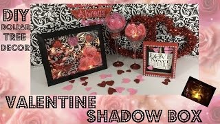 DIY DOLLAR TREE VALENTINE DECOR | SHADOW BOX