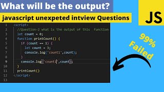 JS Output Interview Questions | JavaScript Output based Tricky Questions