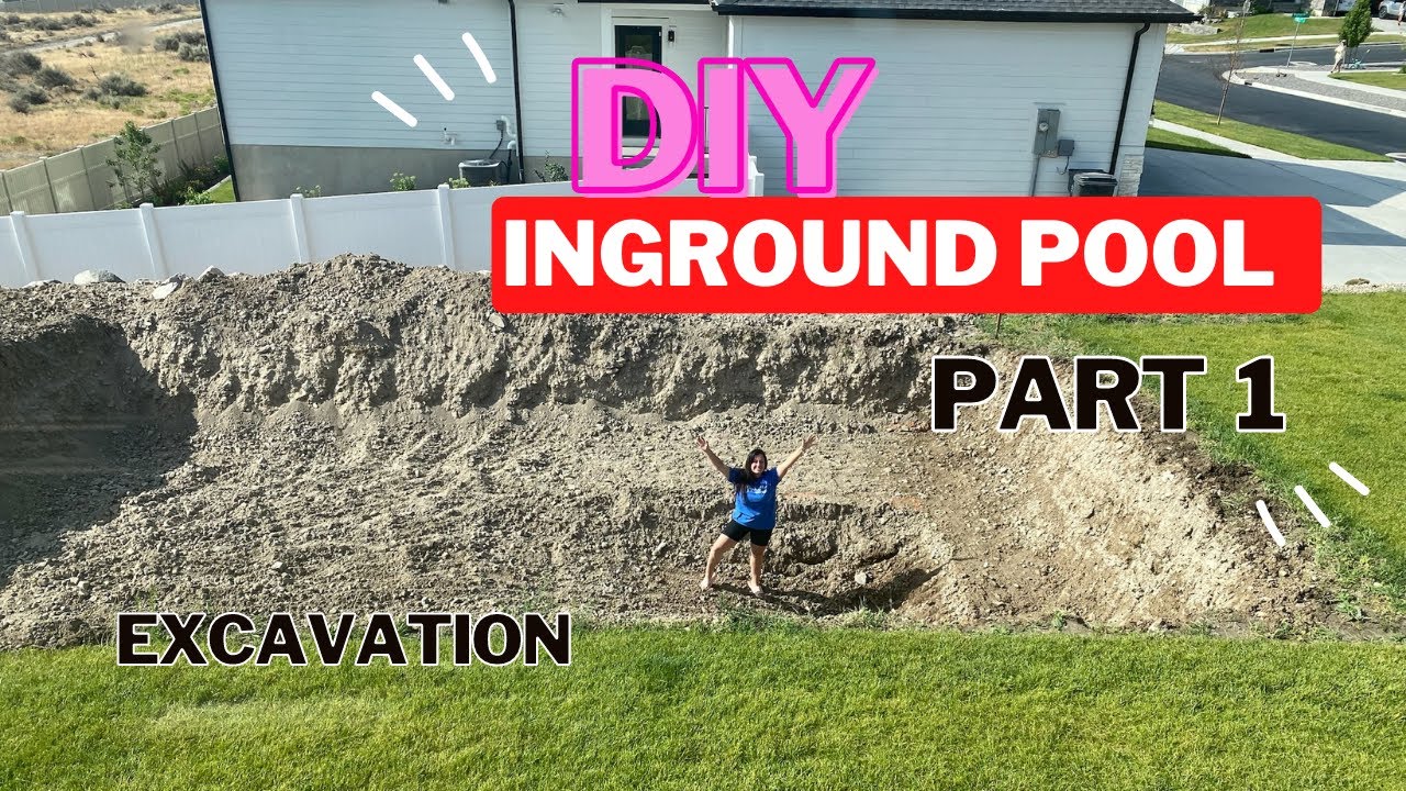 Diy Inground Pool Build Part 1 Vinyl Pool Build Youtube