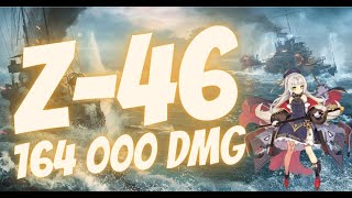 Z-46, 164 000 dmg, Modbus plays World of Warships | WoWs |