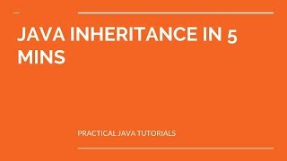 Java Inheritance in 5 mins