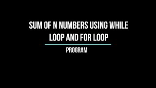 Python Program to Print Natural Numbers Using While and For Loop | Learn Coding With Python
