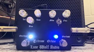 11/18/2024Experiment LoneWolfAudio Extreme Octave fuzz pedal+Schecter HellraiserC-VI baritone guitar