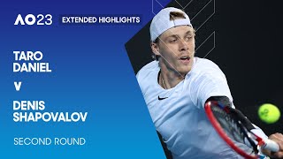 Taro Daniel v Denis Shapovalov Extended Highlights | Australian Open 2023 Second Round