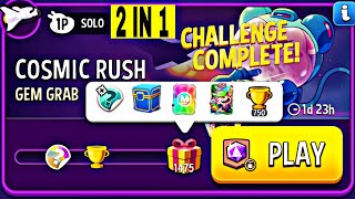 2 Solo cosmic rush gem grab blow em up | match masters | gem grab solo challenge