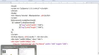 ATTR METHOD JQUERY DEMO