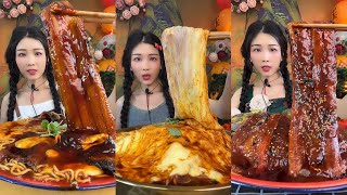 【ASMR】【MUKBANG】 鰻魚芝士面 FISH CHEESE NOODLES | KWAI EATING SHOW | DESSERT MUKBANG | 食べる丨吃播(SUB)