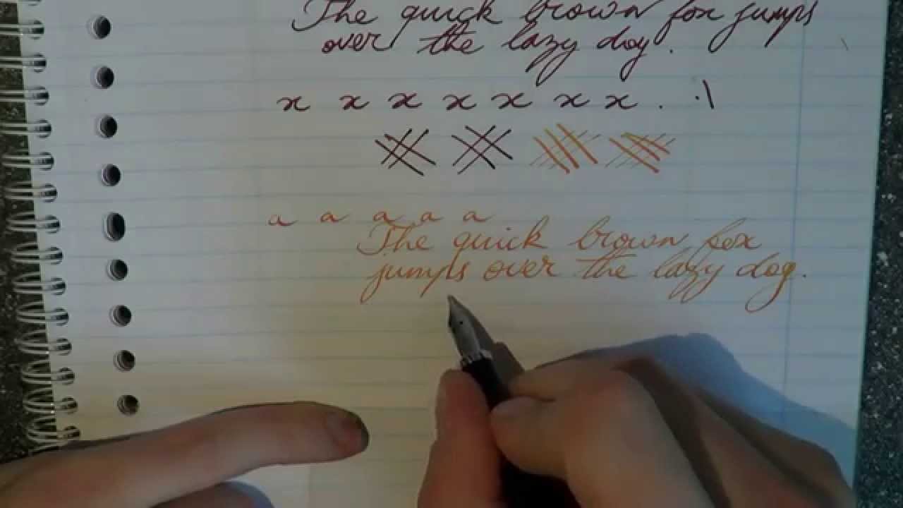 How To Improve Your Handwriting With Fountain Pens - YouTube