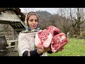 Village Style Cooking of Lamb Neck and Beans Pilaf Recipe ♧ IRAN Cuisine