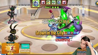 GAMPANG LEAGUE LEVEL 8 BOUNTY HUNT KILL 21X DALAM 3 HARI !! KING WANDER MONSTER LEGENDS INDONESIA