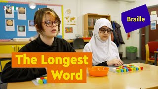 THE LONGEST WORD Braille activity