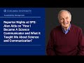 Reporter Nights at SPS: Alan Alda on “How I Became A Science Communicator