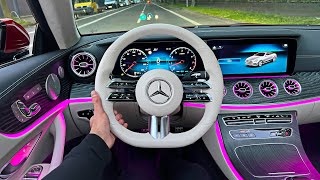 NEW 2022 E-CLASS Facelift POV DRIVE! E450 Interior Ambiente Review