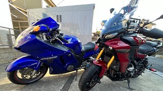 【CBR1100XX】ミシュラン【パイロットロード5】前輪タイヤ交換　英翻訳済