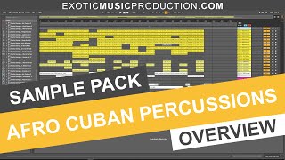 Afro Cuban Percussions | Drum Loops for Afro, Deep, Tribal, Organic House, Downtempo | Sample Pack