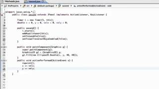 Java GUI Lesson 12 Moving Graphics with arrow keys