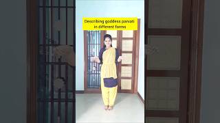 Different poses of Goddess Parvathi/bharathanatiyam/shorts/shortsfeed/trending/viral@nellaiharini