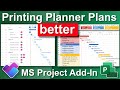 Import Planner Premium Plans into MS Project – For Better Printing & File Sharing With Clients