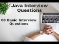 06 Java Interview Questions (Basic Interview questions)