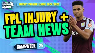 UPDATES ON WATKINS \u0026 GAKPO! | FPL TEAM NEWS GW25! | Fantasy Premier League Tips 2024/25