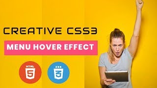 CSS Creative Menu Hover Animation effect | CSS Menu Hover Effect | Cool css effects