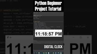 Python Full Tutorial - Analog clock | Digital clock #shorts