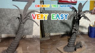 Coconut tree making very easy|Caly coconut tree making process|