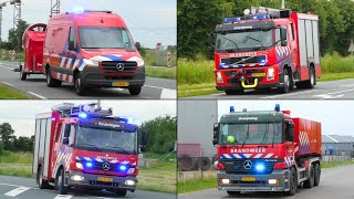 ZEER GROTE BRAND IN KAPELLE | [E-Horn] Brandweer met spoed onderweg - Inzet 'Big Fan' Brandweer MWB!