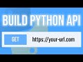 How to create & deploy an API in Python! (with interactive documentation)