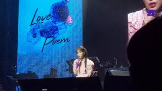 191207 아이유 직캠 IU: Love, Poem in Singapore - Knees 무릎