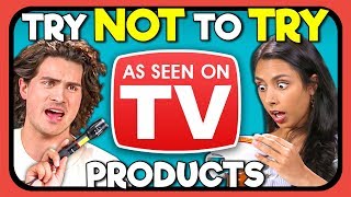 YouTubers React To Try Not To Try Challenge - As Seen On TV Products