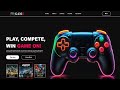 Create Gaming Website Using HTML & CSS | Fast Code