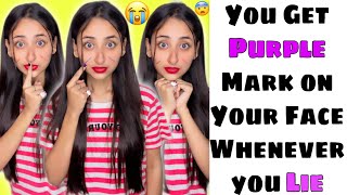 You Get Purple Mark On Your Face Whenever you Will Lie #funnyshorts #ytshorts #shorts