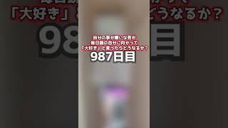 自分の事が嫌いな男が鏡に向かって毎日大好きと言い続ける987日目 #心理学