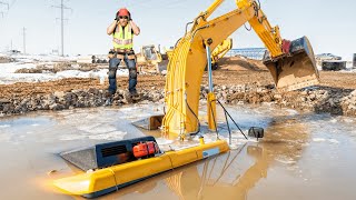 Ingenious skills of an excavator driver that are better not to be repeated.