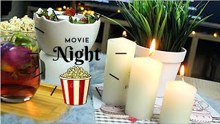 افكار للموفي نايت | Movie night ideas 🍿 🎥