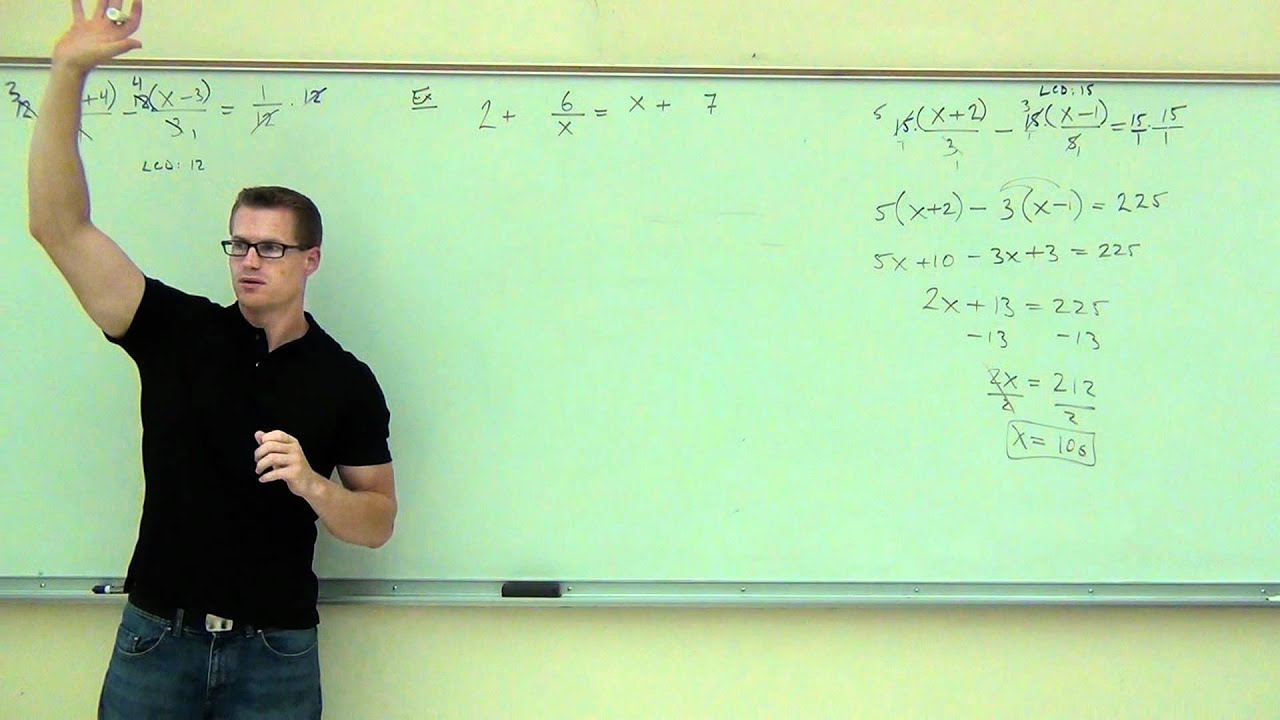 Intermediate Algebra Lecture 7.5 Part 2 - YouTube