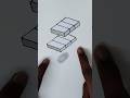 Easy drawing 3d #3dart #youtubeshorts