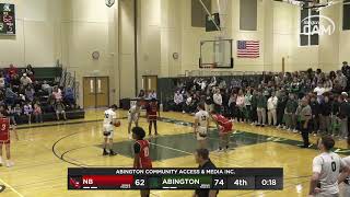 New Bedford Whalers vs Abington Boys Varsity Basketball; JAN 10, 2025