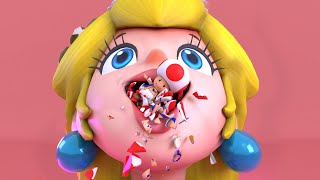 Toad die over and over again with Princess Peach [Death animations] 😁