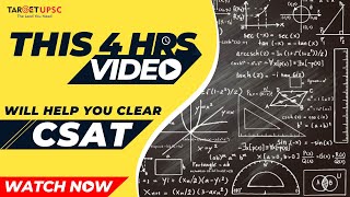 Complete CSAT For UPSC Prelims 2023 through PYQ : Solved with Tricks - Watch this video to clear