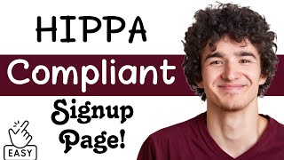 How to make a HIPAA compliant signup page that sends users a PDF of what they purchased