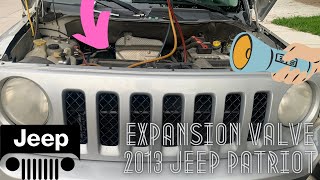 Location of the expansion valve | 2013 jeep patriot | replacement of the expansion valve