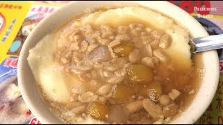 人氣豆花芋圓花生 Taiwanese SoyBean Curds with Taro Balls \u0026 Peanuts Dessert