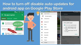 How to turn off auto update in playstore  | How to turn off auto update on play store 2023