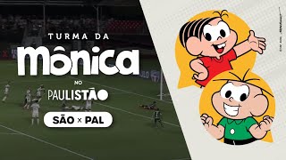 Turma da Mônica no Paulistão 2022: São Paulo x Palmeiras por Mônica e Cebolinha.