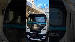 大磯駅を通過するE257系