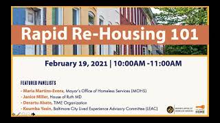 Rapid Re-Housing 101 Webinar