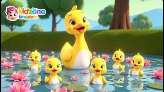 Five Little Ducks | Nursery Rhymes \u0026 Kids Songs | KidZone Kingdom