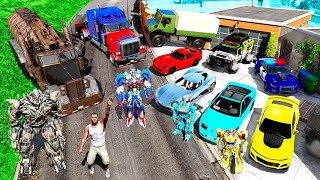 Collecting TRANSFORMERS CARS in GTA 5!